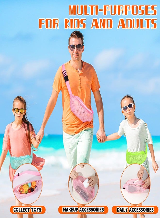 HERSAUL Shell Bag Mesh Beach Bag for Holding Shells Beach Toys Sand Toys Swimming Accessories for Boys and Girls (Green) - Image 3