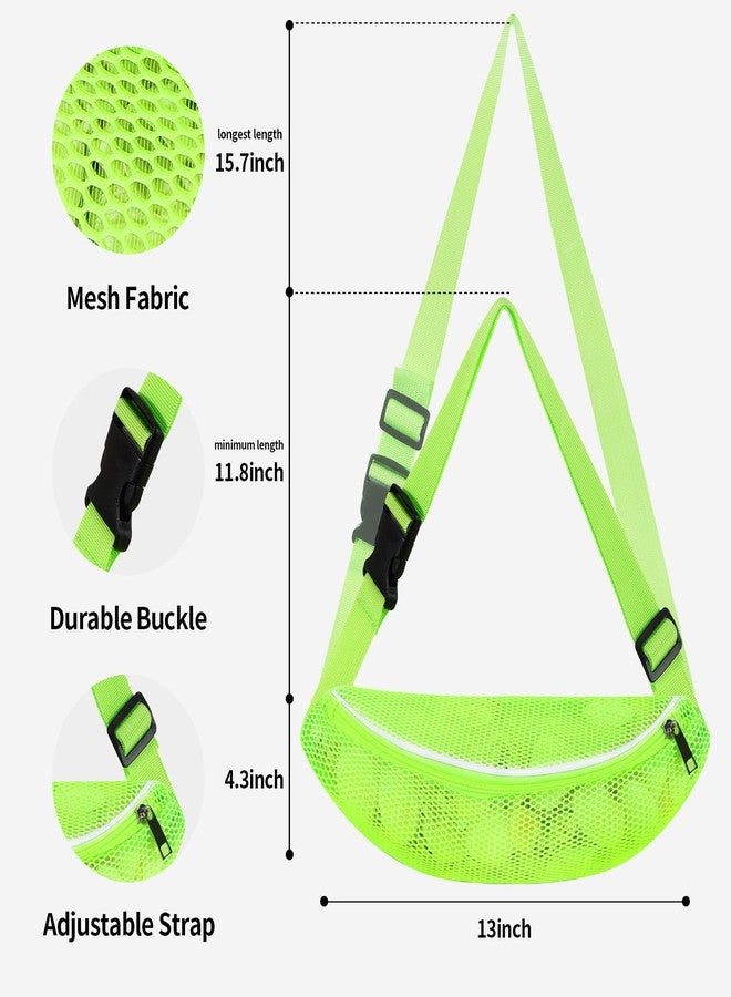 HERSAUL Shell Bag Mesh Beach Bag for Holding Shells Beach Toys Sand Toys Swimming Accessories for Boys and Girls (Green) - Image 4