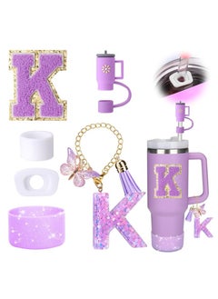 General Cup Accessories 6-Piece Set 850.5g 1,134.0g cup with handle, including silicone straw lid and boots, spill-proof lid, spill-proof pendant  - Image 1