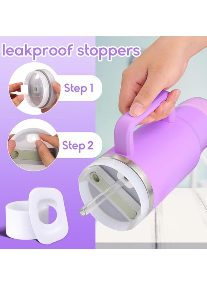 general Cup Accessories 6-Piece Set 850.5g 1,134.0g cup with handle, including silicone straw lid and boots, spill-proof lid, spill-proof pendant - Image 4