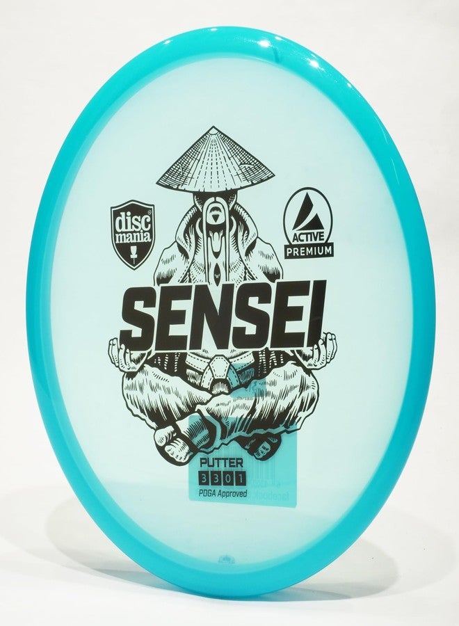 Discmania Active Premium Sensei Disc Golf Putter & Approach Disc, Pick Color/Weight [Stamp & Exact Color May Vary] Blue 173-174 Grams - Image 1