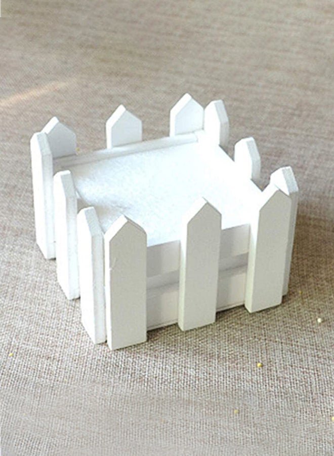 Hometaste Square Wooden Window Box Garden Planter Trough Flowers Basket For Succulents Plants Herbs Vegetable Indoor Outdoor Balcony Use - Artificial Wood Container Rustic Fence Planter