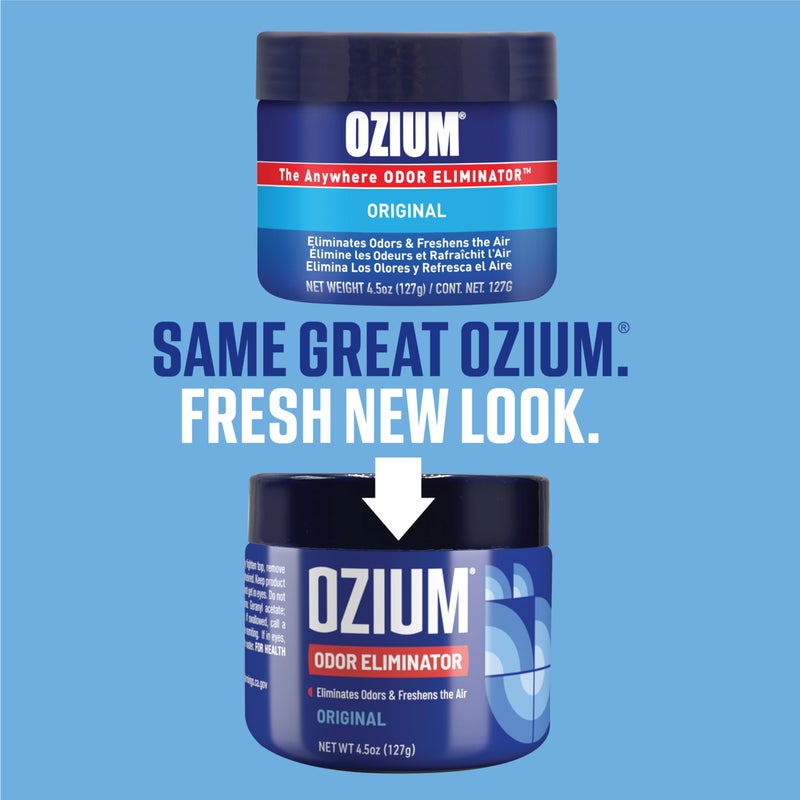 Ozium Ozium 4.5 Oz. 4 Pack Odor Eliminating Gel for Homes, Cars, Offices and More, Original Scent, 4 Pack  - Image 2