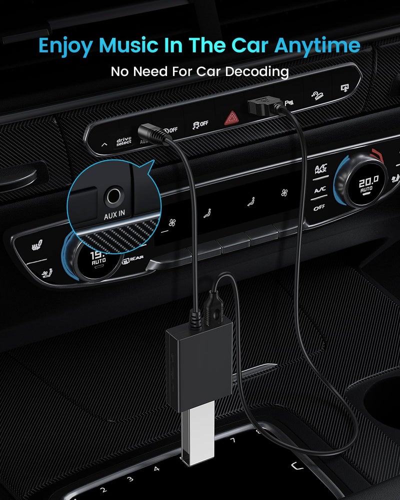 ANDTOBO USB to Aux Audio Adapter, 3.5mm Male to USB Female Adapter for Playing Music with Flash Drive in Car - Image 5