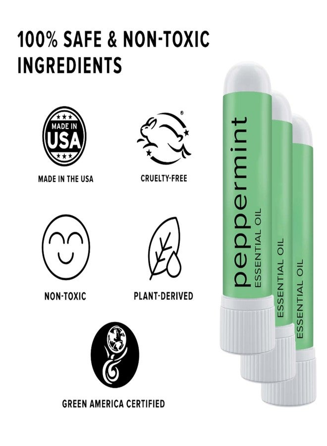 MOXE MOXĒ Peppermint Essential Oil Nasal Inhaler, Therapeutic No-Mess Aromatherapy, Cooling, Refreshing, Invigorating, Uplifts Mood and Positivity, Pure and Undiluted, Made in USA (3 Pack)` - Image 5