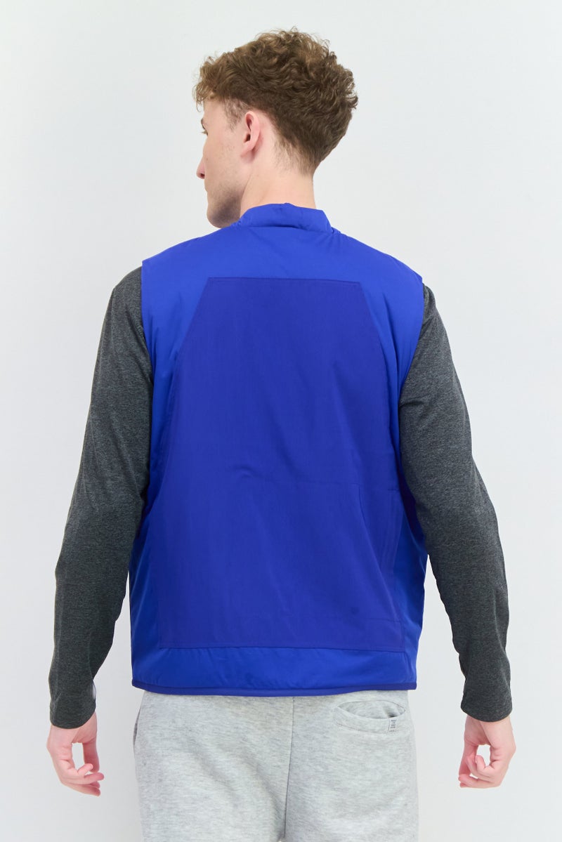 Adidas سترة رياضية للرجال بدون أكمام، خارجية، زرقاء - Image 3