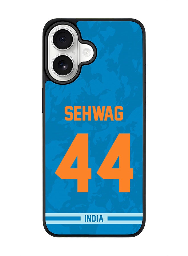 Stylizedd iPhone 17 Case, [Compatible with MagSafe] Slim Magnetic cover Phone Case iPhone 17 -India Virender Sehwag, Jersey No 44 - Image 1