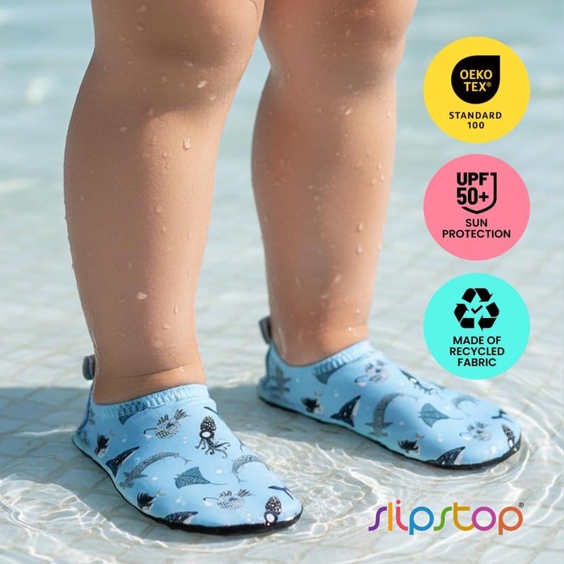 Slipstop Treated anti-rust metal AntiSlip Shoes for Kids - Quick-Dry Aqua Socks Beach Shoes for Kids - Barefoot Shoes for Water Sports Yoga Exercise Varied available picks - Image 4