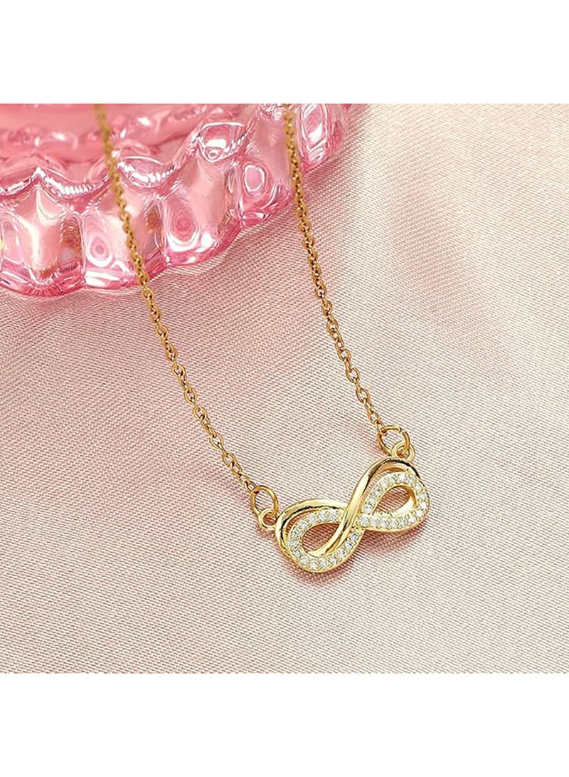 سالتي مجموعة سالتي من ١٧ قرطًا بوهيميًا وقلادة إنفينيتي اللانهائية للنساء | طقم مجوهرات أنيق ومتين | ملابس عصرية يومية | هدية للزوجة والأخت والأم | مثالية لأعياد الميلاد والديوالي - Image 5