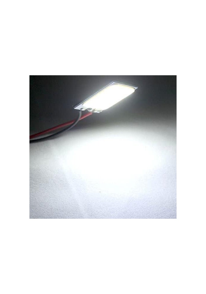 EverBright إيفربرايت 4-عبوة مصباح قبة LED COB أبيض فائق 18-SMD لداخل السيارة - Image 3