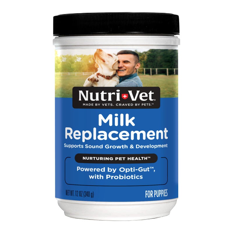 nutri vet Nutri-Vet Milk Replacer For Puppies, Powdered Milk, Newborn Puppy Feeding, Dog Essentials, Dog Care, Veterinarian Recommended Dog Essentials, Whelping Supplies, Food Replacer, 12oz - Image 1