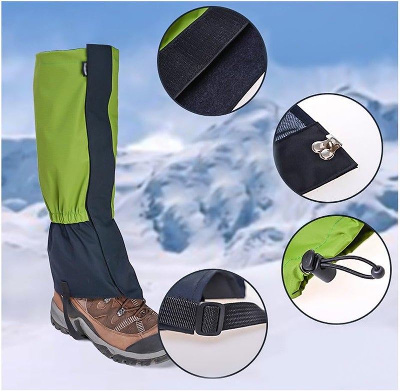 TRENDBOX Unisex Waterproof Snowproof Snow Legging Leg Cover Wraps Gaiters for Climbing Hunting Hiking - Image 3