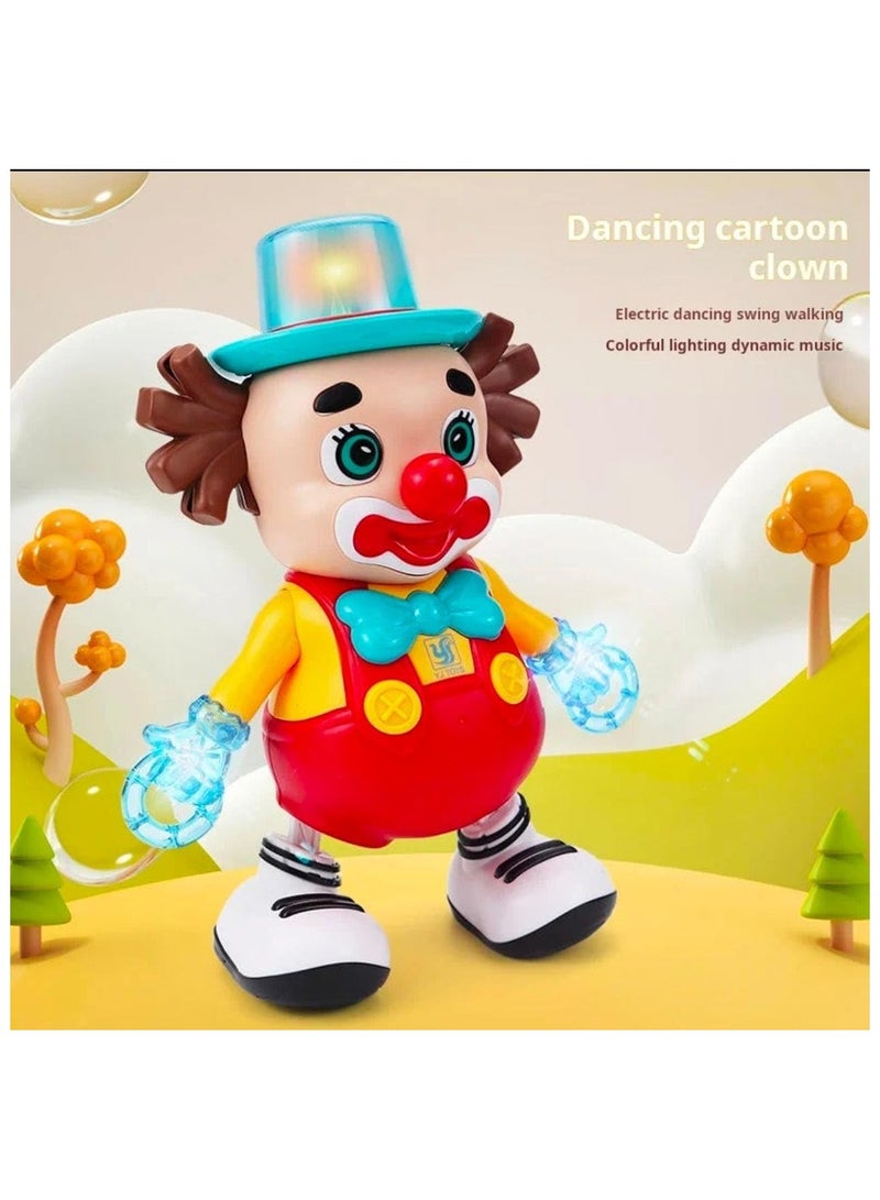 REZZOSS Interactive Dancing Clown Toy for Kids – Funny Musical Joker Doll with Flashing LED Lights & Sound | Walking Early Learning Sensory Toy | Best Birthday, Eid & Ramadan Surprise Gift for Babies & Toddlers - Image 2