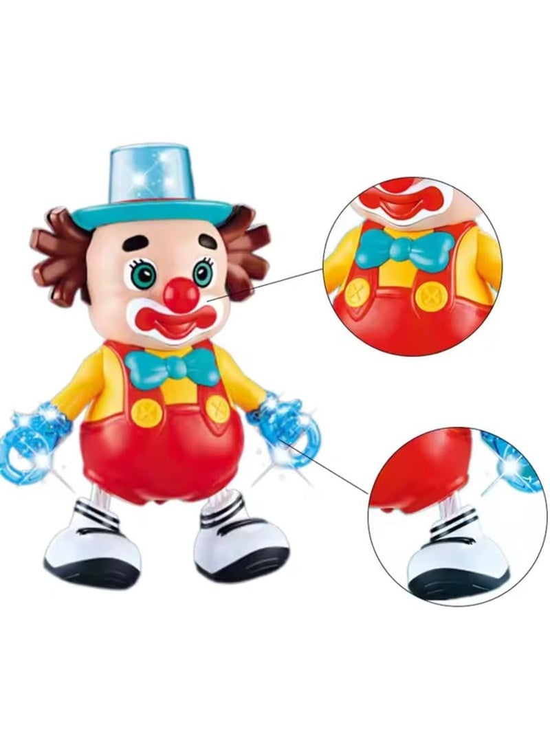 REZZOSS Interactive Dancing Clown Toy for Kids – Funny Musical Joker Doll with Flashing LED Lights & Sound | Walking Early Learning Sensory Toy | Best Birthday, Eid & Ramadan Surprise Gift for Babies & Toddlers - Image 5