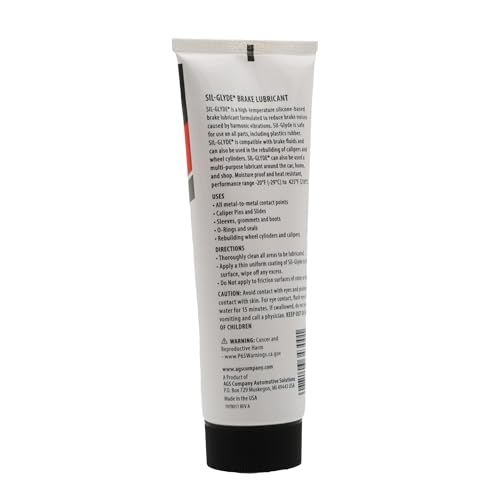 AGS SIL-Glyde 4 oz Tube Silicone Based Brake Assembly Lubricant for Eliminating Disc Brake Squeal - Moisture Proof, Heat Resistant, Rust and Corrosion Protector - Image 3