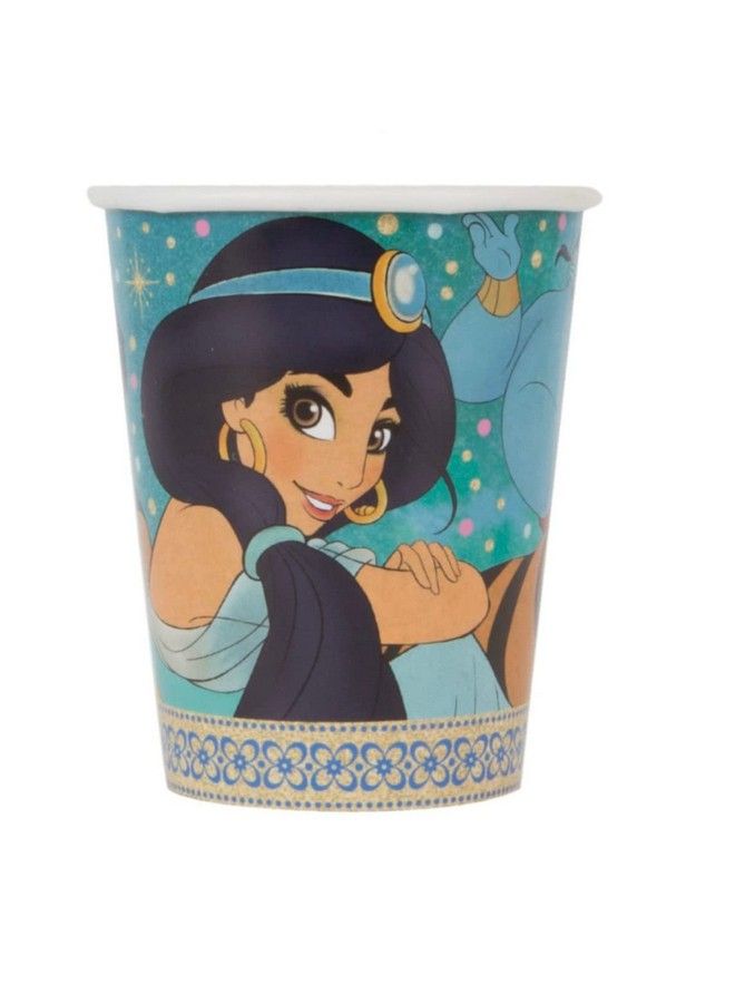 Unique أكواب ورقية قابلة للاستخدام لمرة واحدة من ديزني علاء الدين 9 أونصات متعددة الألوان - Image 1