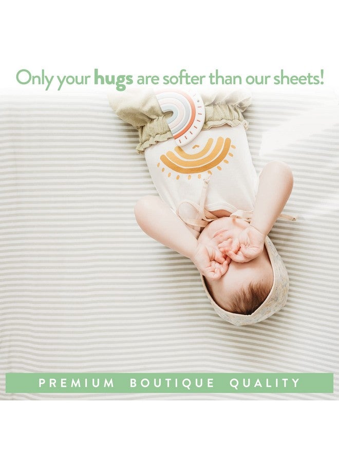 Joey + Joan Bassinet Sheets 20x30 Inch for Graco Travel Lite Crib, Sense2Snooze, My View 4 in 1, Dream Suite and Guava Lotus Bassinet - Snuggly Soft 100% Jersey Cotton Fitted - 2 Pack - Heather Grey - Image 5