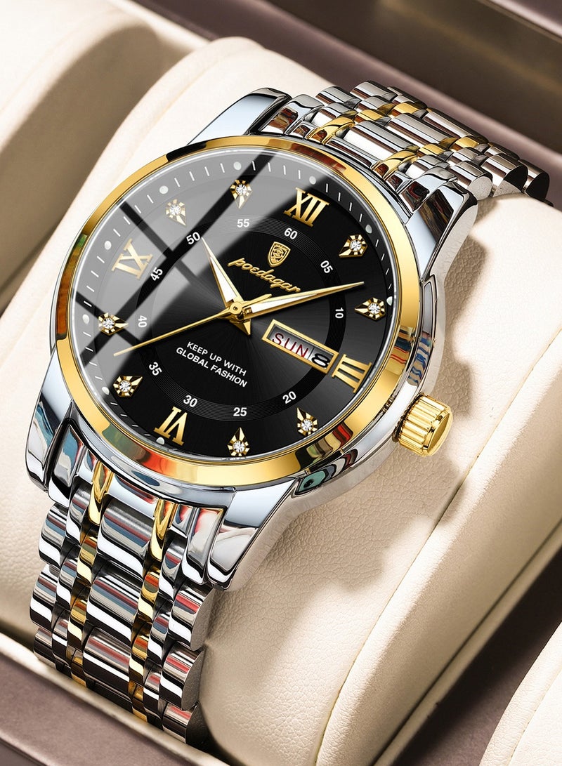 POEDAGAR Watches for Men ,Man Watch Waterproof Luminous Men's Watch Quartz-41mm - Image 1