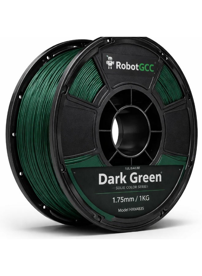 robotgcc PLA Basic Dark Green 1.75mm 3D Printing Material 1KG Spool for FDM 3D Printer Smooth Extrusion Stable Diameter Low Warping Strong Layer Adhesion Easy Print High Precision Consistent Flow Prototyping DIY Projects Educational Use Reliable Performance Clean Surface Finish - Image 1