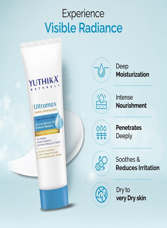 يوثيكا كريم يوثيكا ألترا ماكس المرطب العميق المكثف للبشرة الجافة، مرطب مغذي للوجه (80 مل) - Image 5