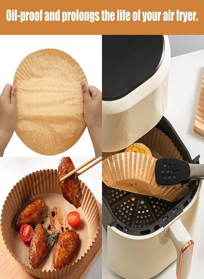 JAGDIV Air Fryer Disposable Paper Liner Disposable air Fryer Paper Liners, Water-Proof, Oil-Proof, Food Grade Parchment for Baking Roasting Microwave - Image 5