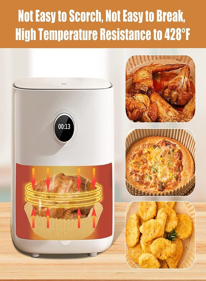 JAGDIV Air Fryer Disposable Paper Liner Disposable air Fryer Paper Liners, Water-Proof, Oil-Proof, Food Grade Parchment for Baking Roasting Microwave - Image 3