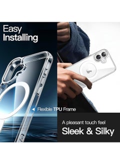 X-level iPhone 16 Plus Case,6.7-Inch Compatible with MagSafe,Shockproof Phone Bumper Cover,Anti-Scratch Clear Back Cover (Clear)  - Image 4