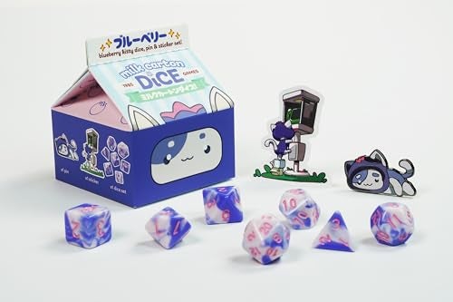 1985 Games Blueberry Cat Milk Carton Dice Meet The Adorable Residents of Fruit Meadows with This Charming Collectible Set - Image 1