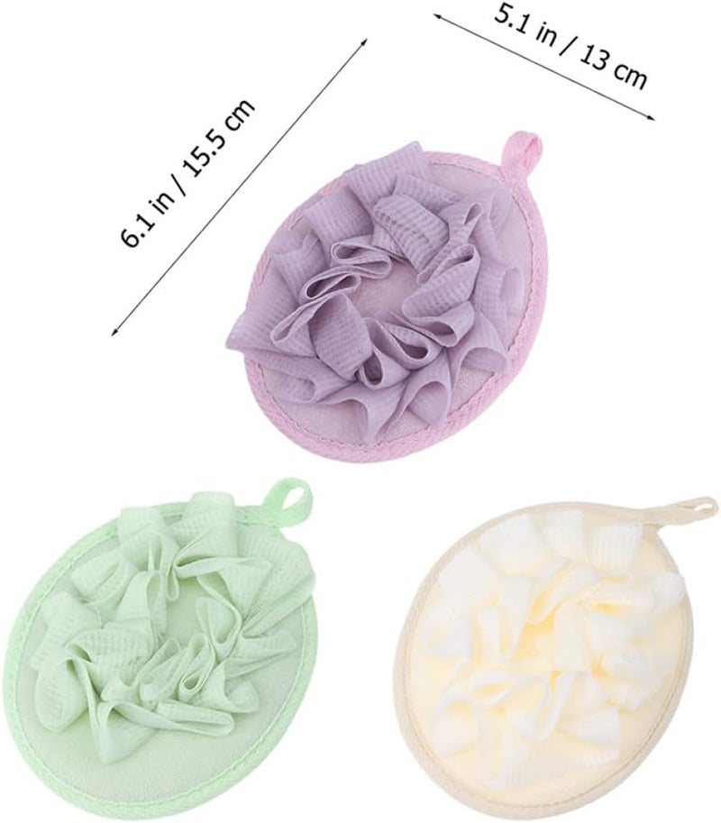 9Pcs Bath Sponge and Bath Puff Set with Bubble Net Multi-Color Shower Scrubber for Exfoliating and Cleansing Suitable for Men and Women - Image 2