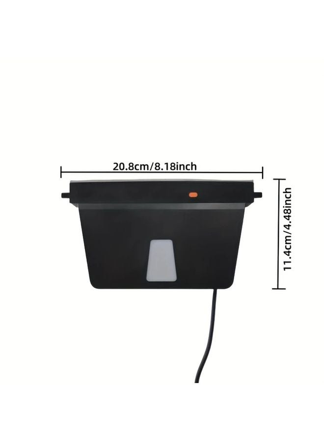 Tesla Model 3 Y Center Console Cover With USB Charging And Ambient Lights Black - Image 2