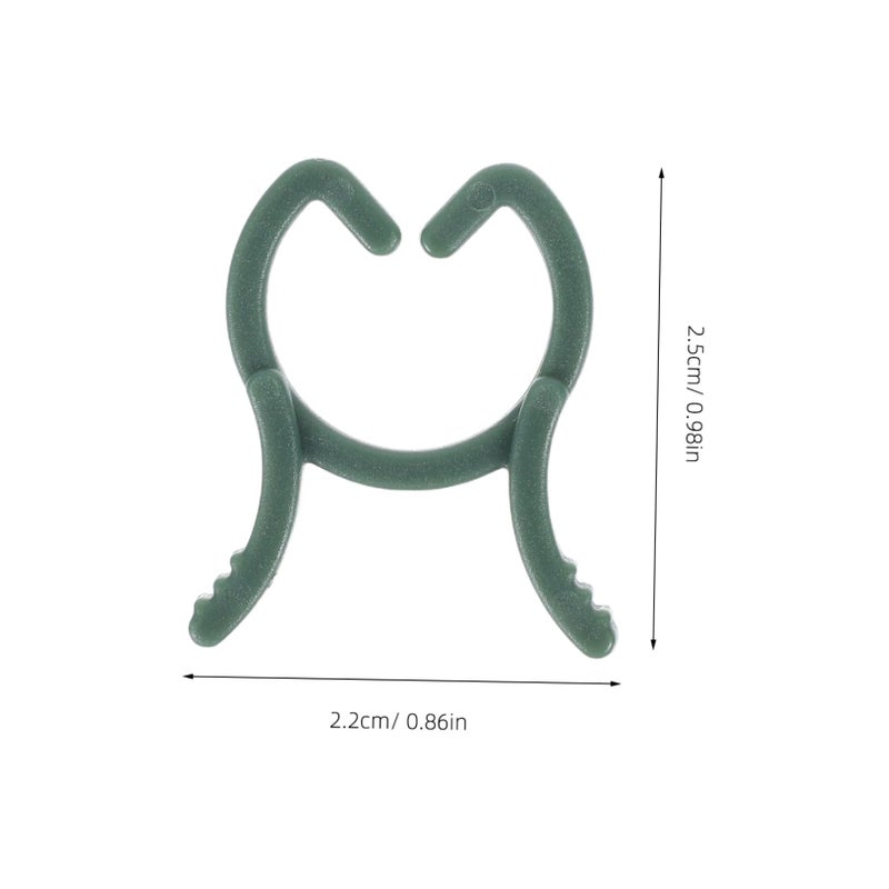 100 Pcs Plastic Plant Support Clips Garden Trellis Clamps For Tomato Vine Flower Plants - Image 3