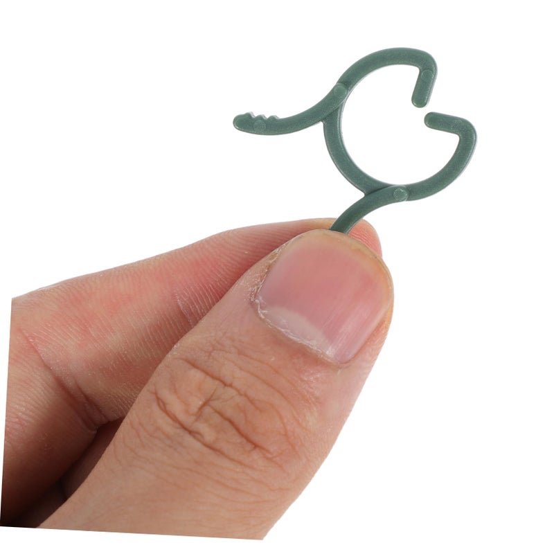 100 Pcs Plastic Plant Support Clips Garden Trellis Clamps For Tomato Vine Flower Plants - Image 5