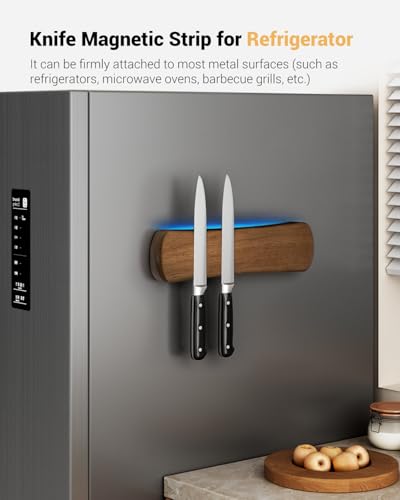 Swaitee Magnetic Knife Holder for Wall, 10 Inch Wood Strong Magnetic Knife Strip, Small Kitchen Storage Space Savers, Rv Apartment Farmhouse Accessories Organizer, Housewarming Gifts for New Home - Image 5