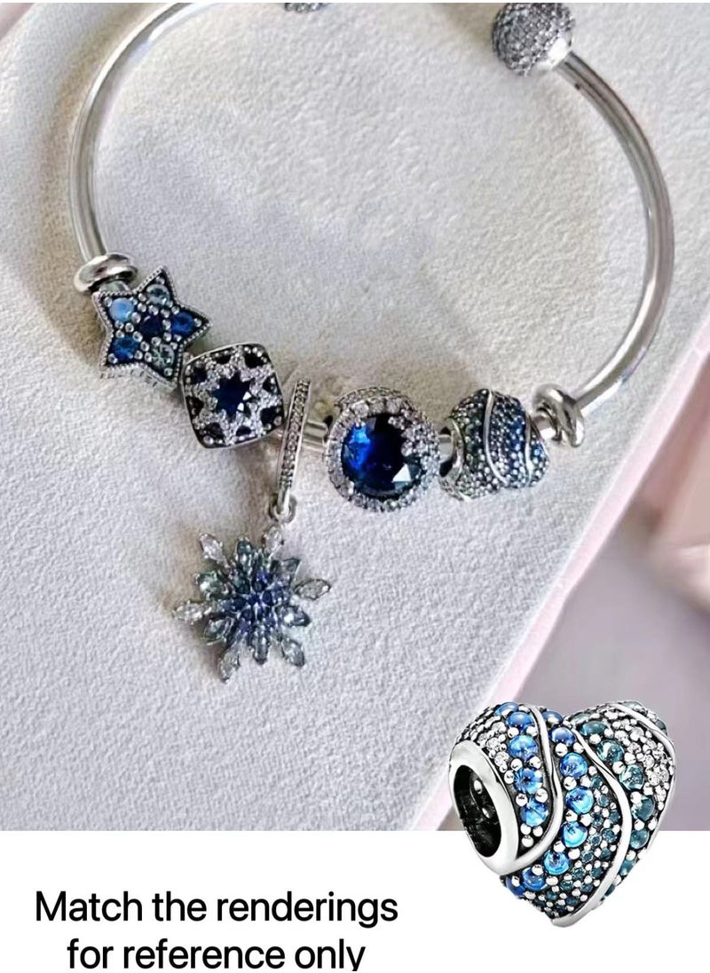 Pandora Violet PANDORA Jewelry Zirconia Dangle Charm in Sterling Silver DIY Charms Jewelry Gift for Women Girls  - Image 1
