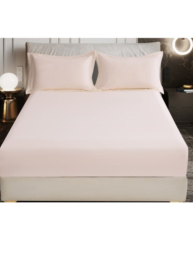 الفراش المجهزة ورقة 2 قطعة التوأم حجم الصلبة غطاء سرير مجموعة يناسب (120 * 200 سنتيمتر) مع سادات و 30 سنتيمتر اضافية عميق نحى ستوكات غطاء سرير ، البلوط الفرنسي