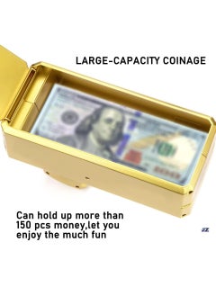 ELTRAZONE Golden Money Shooter, Make it Rain/Spray Money Gun Paper Playing Toy, Handheld Spray Cash Gun for Game, Movies, Party Supplies  - Image 2