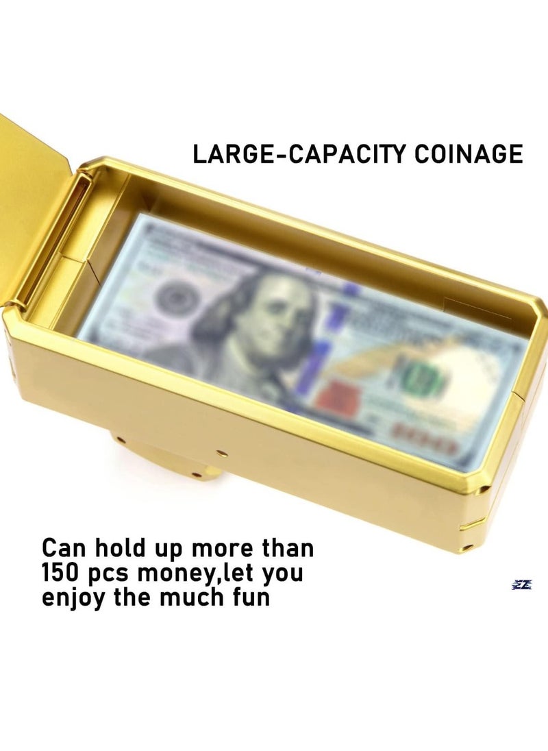 ELTRAZONE - Golden Money Shooter, Make it Rain/Spray Money Gun Paper Playing Toy, Handheld Spray Cash Gun for Game, Movies, Party Supplies - Image 1