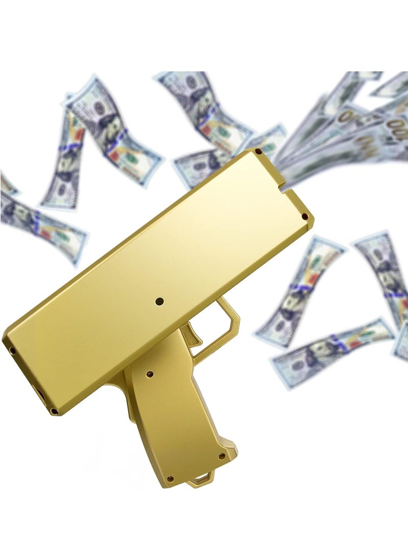 ELTRAZONE - Golden Money Shooter, Make it Rain/Spray Money Gun Paper Playing Toy, Handheld Spray Cash Gun for Game, Movies, Party Supplies - Image 1