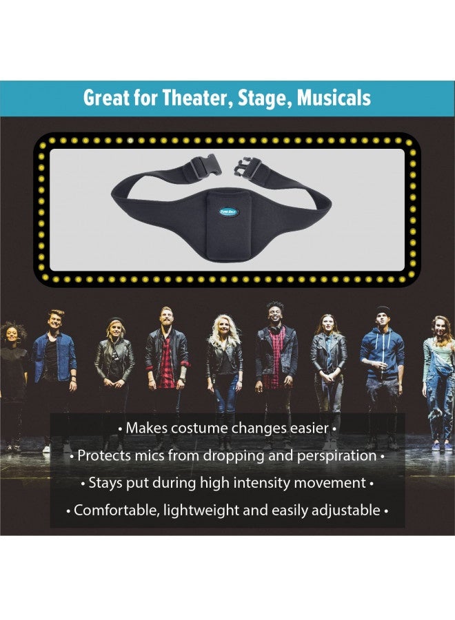 Tune Belt Tune Belt Mic Belt - Microphone Holder Pack - The Original Brand - Carrier Pouch Securely Holds And Protects For Fitness Instructors, Theater, Speakers And More  - Image 4