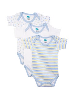 Printed Romper/Bodysuit For Babies - Pack Of 3, Multi Color