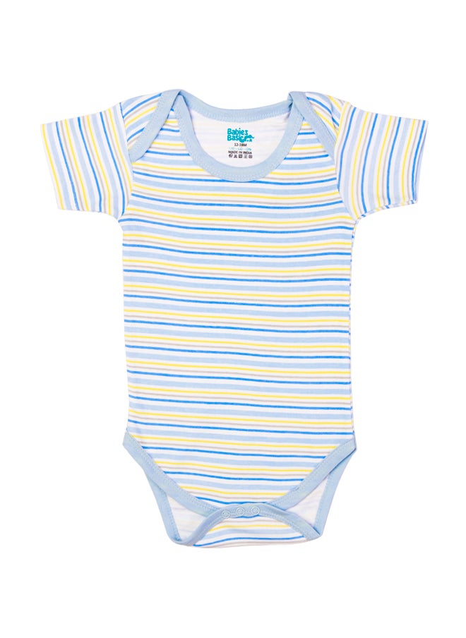 Babies Basic - Printed Romper/Bodysuit For Babies - Pack Of 3, Multi Color - Image 1