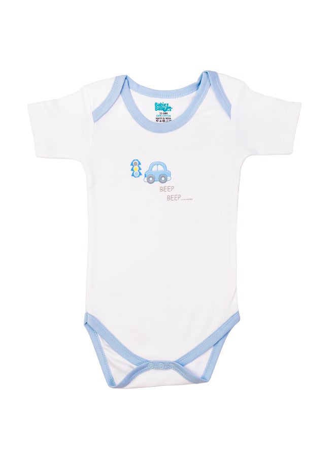 Babies Basic - Printed Romper/Bodysuit For Babies - Pack Of 3, Multi Color - Image 1