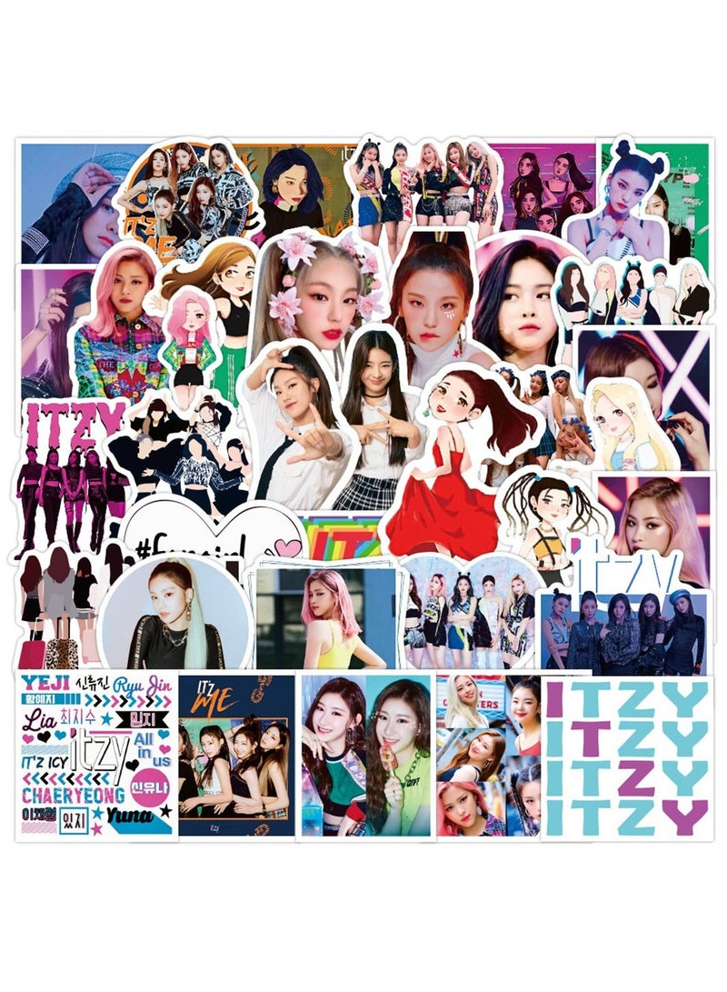 general 50-Piece ITZY Cute Vinyl Waterproof Sticker