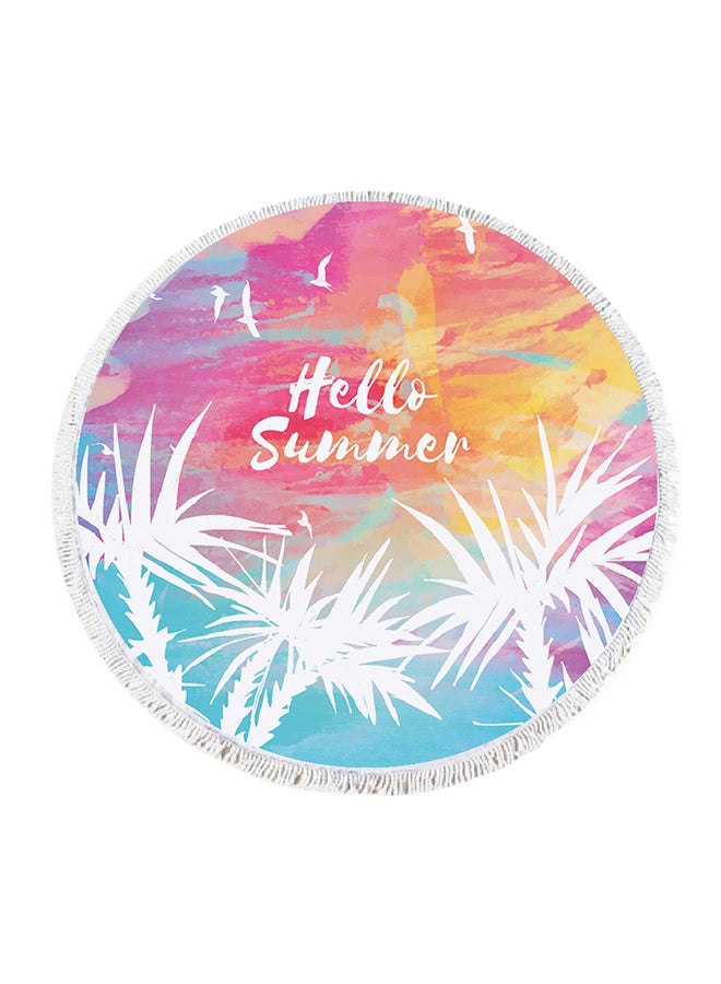 Home Print Double Layered Waterproof Beach Blanket 