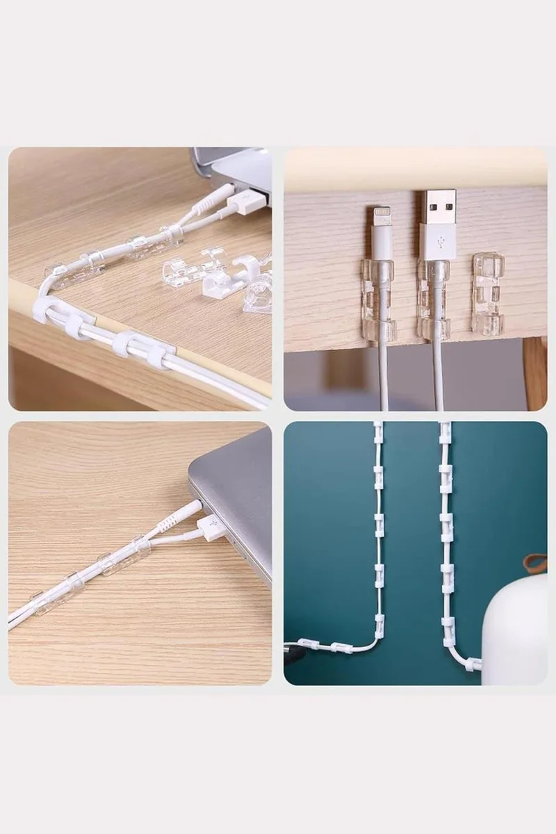 Pikas Cable Organizer Wall Tiles Glass Cable Holder Adhesive Clip