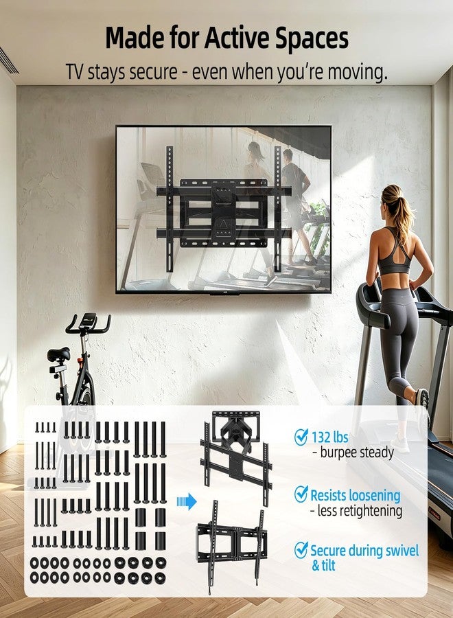 HOME VISION براغي تثبيت تلفزيون هوم فيجن - تتضمن مجموعة كاملة من أدوات تثبيت التلفزيون M4 وM5 وM6 وM8، بالإضافة إلى حلقات فاصلة، تناسب معظم أجهزة التلفزيون حتى 100 بوصة - Image 5
