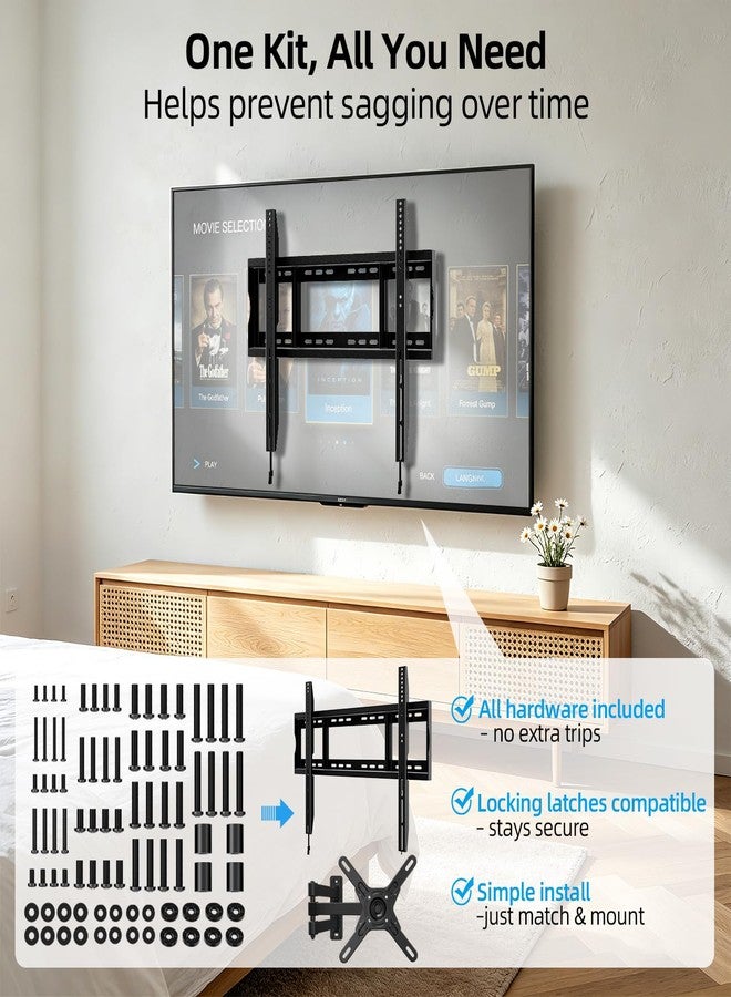 HOME VISION براغي تثبيت تلفزيون هوم فيجن - تتضمن مجموعة كاملة من أدوات تثبيت التلفزيون M4 وM5 وM6 وM8، بالإضافة إلى حلقات فاصلة، تناسب معظم أجهزة التلفزيون حتى 100 بوصة - Image 4