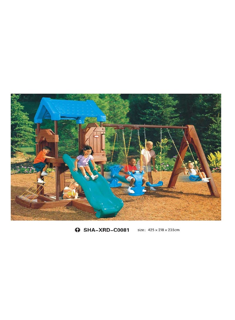 Myts Adventure Tower Mega Kids Slide and Swings with Playful Platform - Image 2