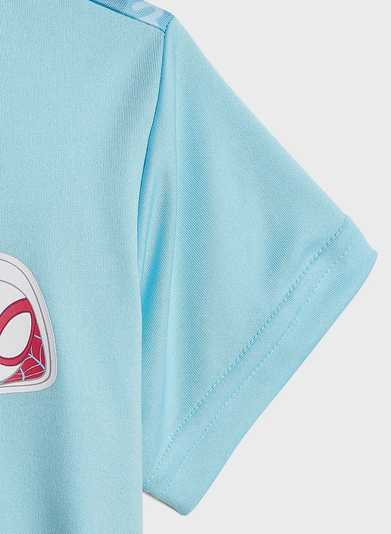 adidas طقم سبايدرمان (تيشيرت + شورت)