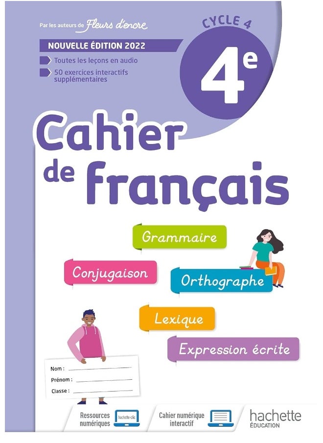 null - Cahier de Français cycle 4/4e - cahier d'activités - Ed. 2022 - Image 1